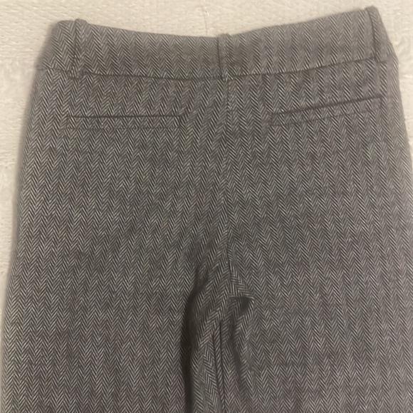 Terra Michaels herringbone pants charcoal gray soft flare legs women size 6 - Picture 10 of 15